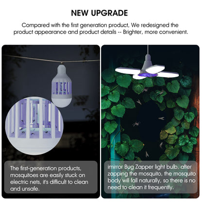 iMirror Bug Zapper Light Bulb for Home, Patio,  Backyard, Garage